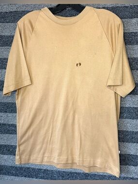 Vintage Early 80’s Hang Ten Men's Beige Single Stitch T-Shirt Large